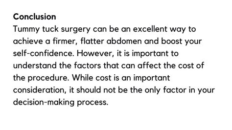 Chief of Surgery Conclusion