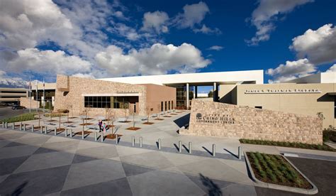 Chino Hills Library Exterior at Night