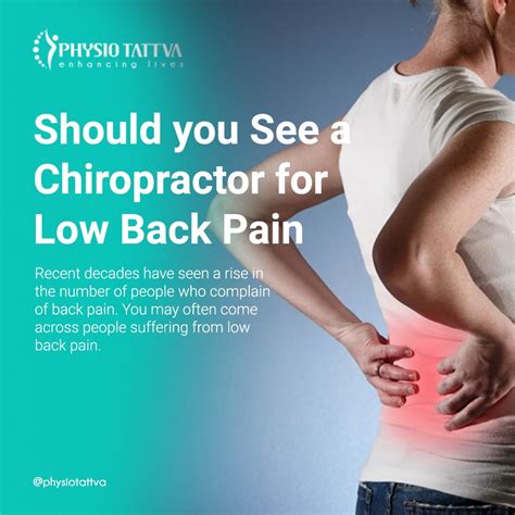 Chiropractic care for back pain