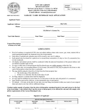 City of Carson Job Application