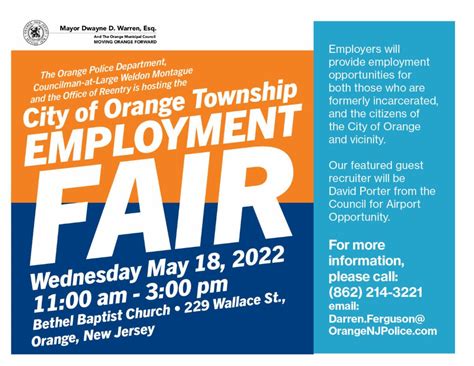 City of Orange employment opportunities