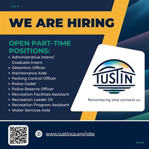 City of Tustin Job Opportunities