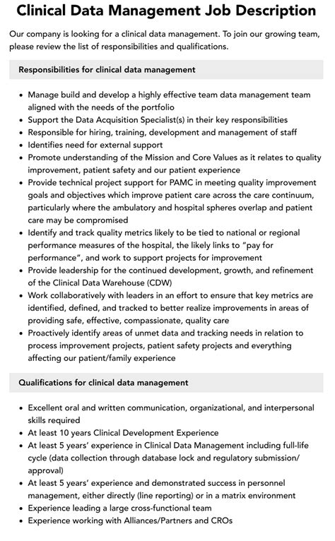 Clinical Data Management Jobs
