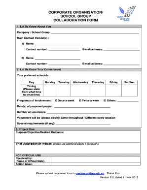 Collaboration Forms