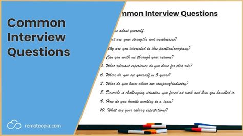 Common Interview Questions