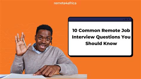 Common remote job interview questions