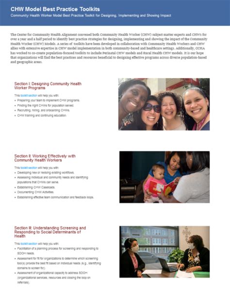 Best Practices for Community Health Workers
