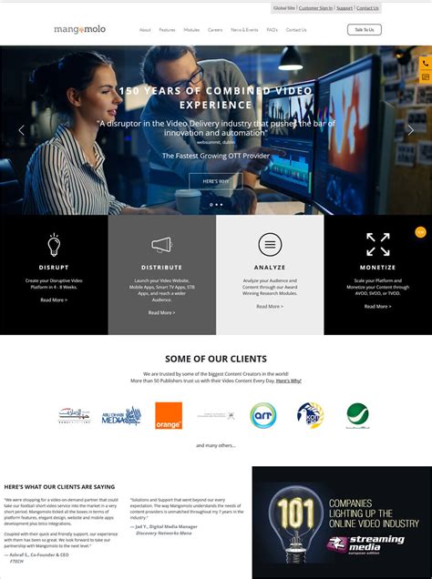 Company websites