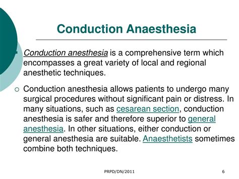 Conduction Anesthesia Techniques