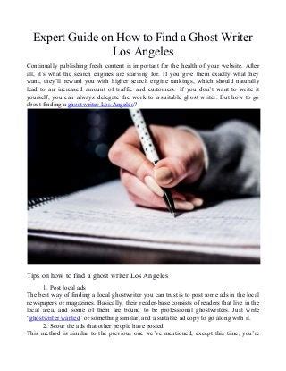 Content Writer in Los Angeles