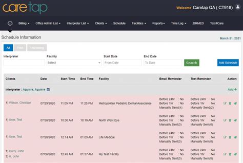 Convenient Scheduling and Billing