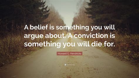 Conviction and Belief