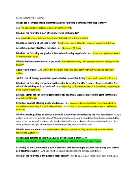 Understanding the Working Mechanisms of Core Mandatory Part 2
