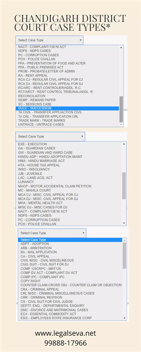 Types of Cases on San Mateo County Case Search