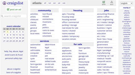 Craigslist Atlanta GA Job Search Resume and Cover Letter