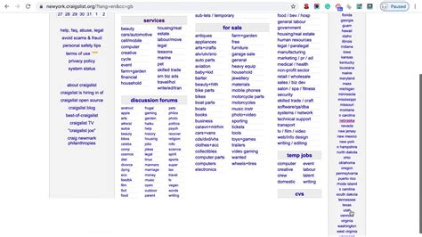 Craigslist Keywords