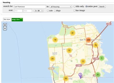 Craigslist Map View