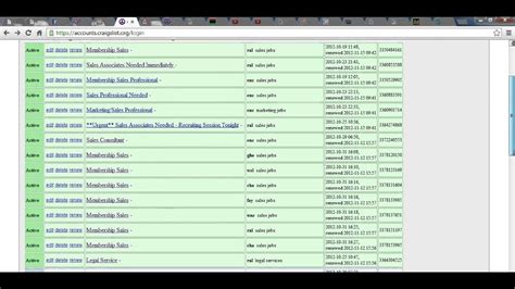 Craigslist Networking
