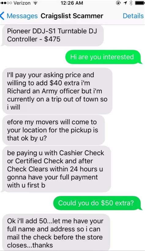 Craigslist Scam