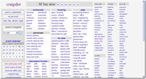 Craigslist SF Bay Area Guidelines and Rules
