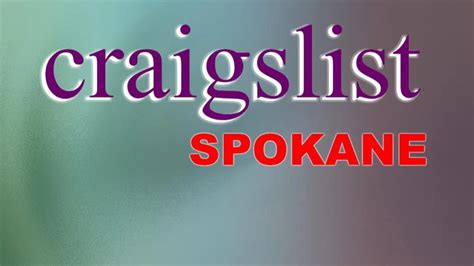 Craigslist Spokane Wa