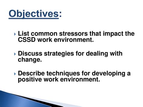 CSSD Strategies