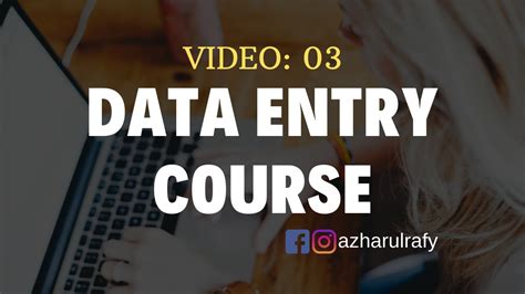 Data Entry Training