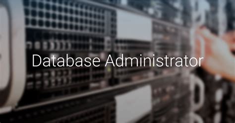 Database administrator