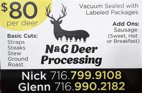 Deer Processing Services