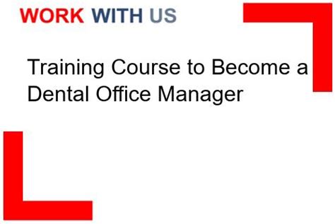Dental Office Manager Certification