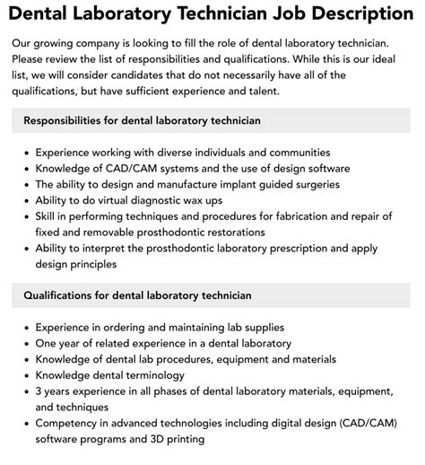Dental Lab Job Search