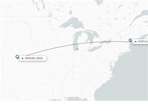 Denver to Portland flight