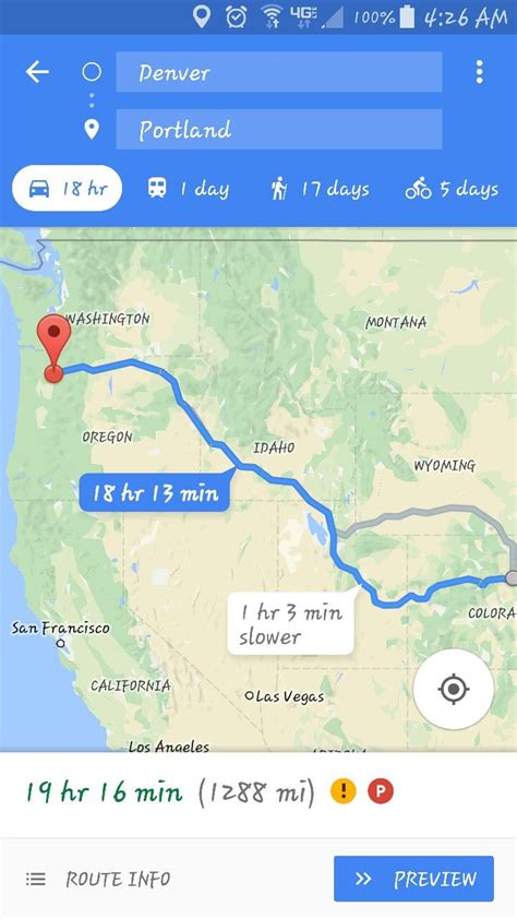 Denver to Portland Road Trip