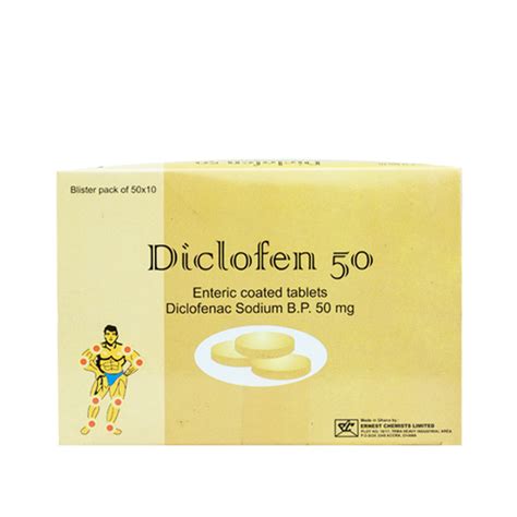 Diclofenac sodium 50mg relieves arthritis pain