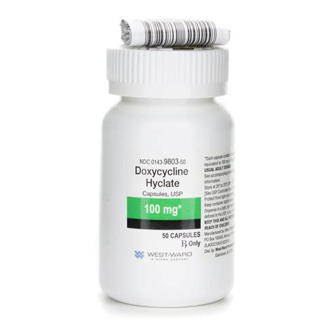 Doxycycline Hyclate 100 Mg Cap