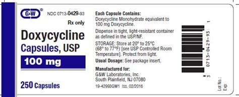 Doxycycline Mono 100mg Cap uses