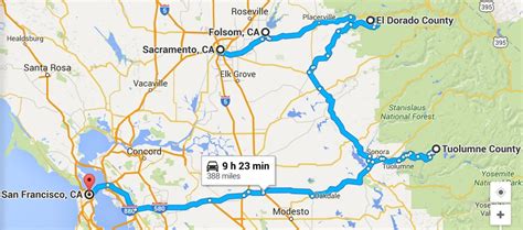 Driving from Sacramento to San Francisco
