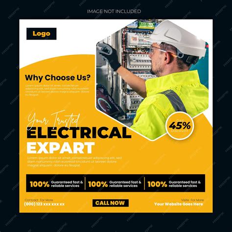 Electrician's social media profile