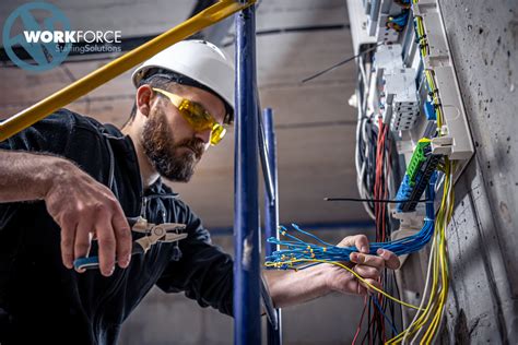 Electrician at work