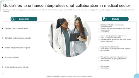 Enhance Interprofessional Collaboration