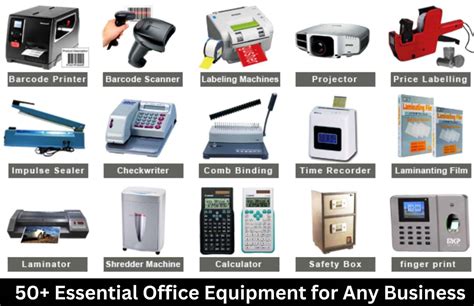 Equipment and Supplies for Business