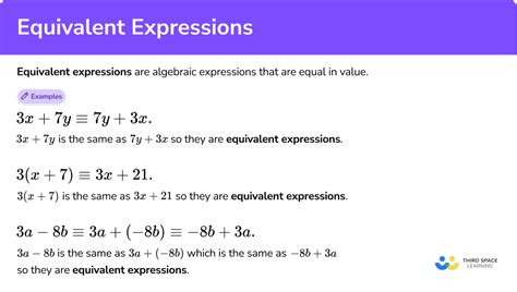 Identifying Equivalent Expressions