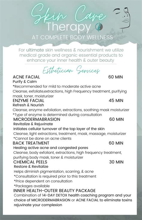 Esthetician Services