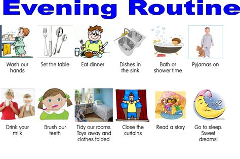 Evening routines