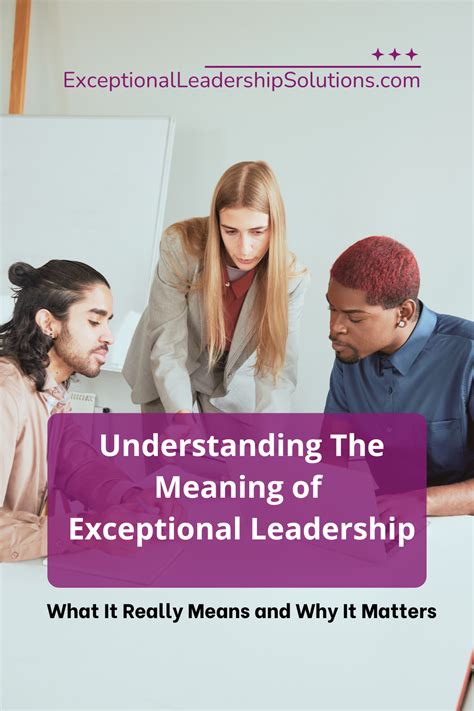 exceptional leadership