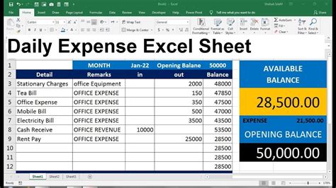 Keep Records of Expenses