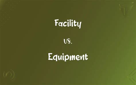 Facilities and Equipment