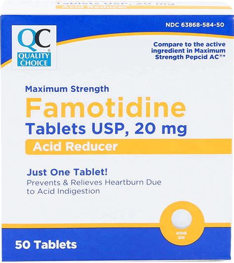 Famotidine 20mg Tablets