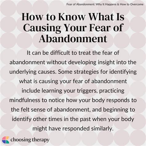 Fear of Abandonment