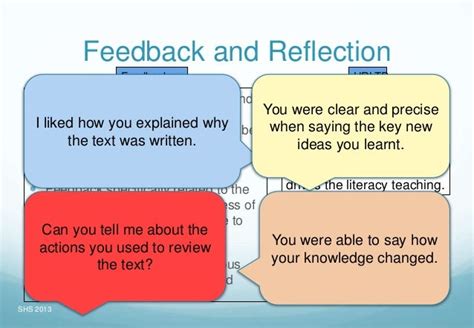 Feedback and Reflection